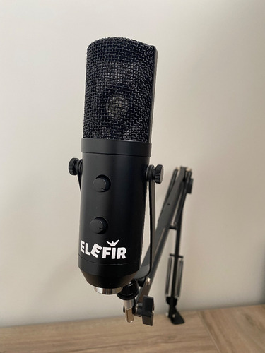 Imagen 4 de 10 de Microfono Condenser Elefir Xlr Con Brazo -echo Nuevo En Caja