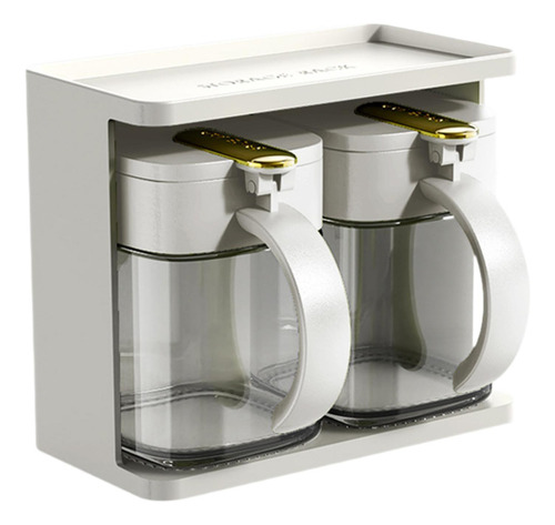 Juego De Organizador De Condimentos De Cocina Moderno Blanco