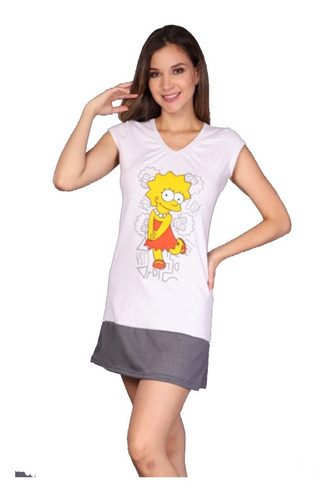 Pijama Para Mujer Los Simpsons Lisa Simpson Camison  7000