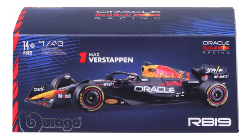 Auto F1 1 Rb19 Redbull Edición Lujo 1:43 Perez Verstappen