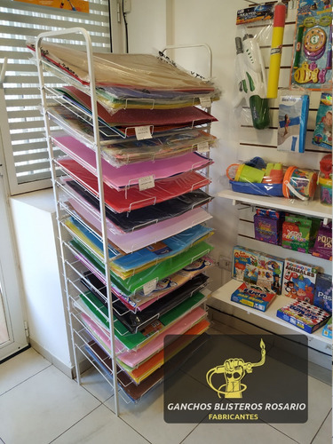 Exhibidores De Cartulinas De 20 Bandejas Más Afiche Doble
