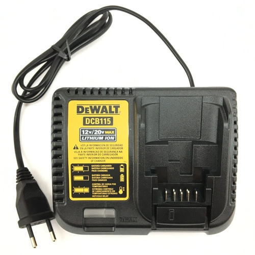 Carregador Dcb101 E Dcb115 De 12v A 20v Para Dewalt Dcb107