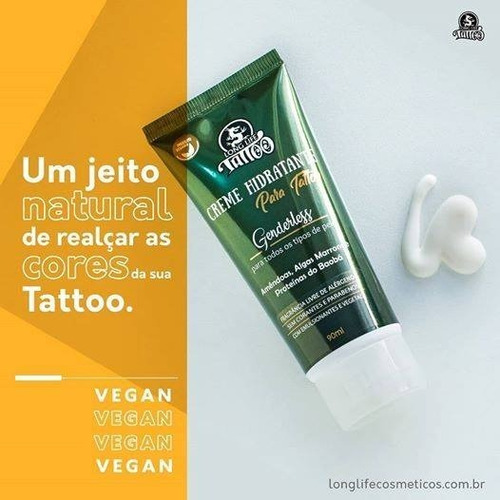 Imagem 5 de 5 de Hidratante Vegano Genderless Para Tattoo 90 Ml- Realça A Cor