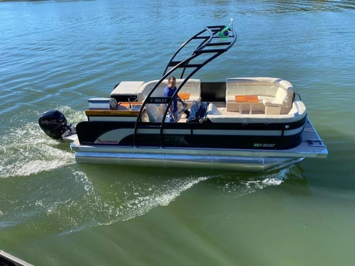 Lancha Pontoon F Boat 7500 Com Motor Mercury 150 Hp Pro Xs