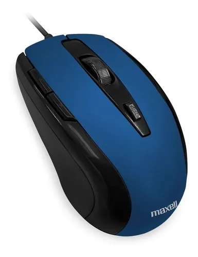 Mouse Maxell Cable Usb 5 Botones Optico Mac & Win 1600 Dpi 