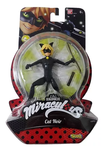 Miraculous Ladybug - Cat Noir em Ação 360º - Sunny - Bonecos