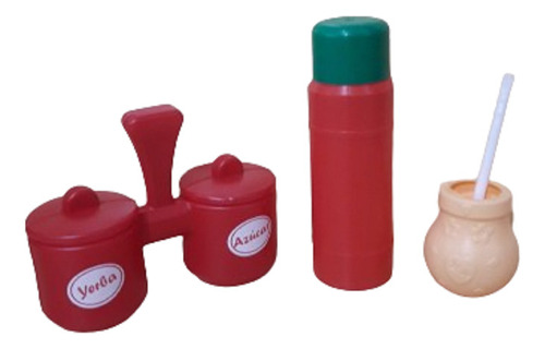 Juego Mate Infantil Set Mate Termo Bombilla Plastico Dc905