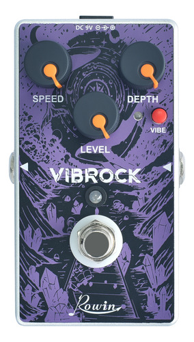 Rowin Re-02 Vibrock Chorus Vibrato Pedal De Efectos De Guita