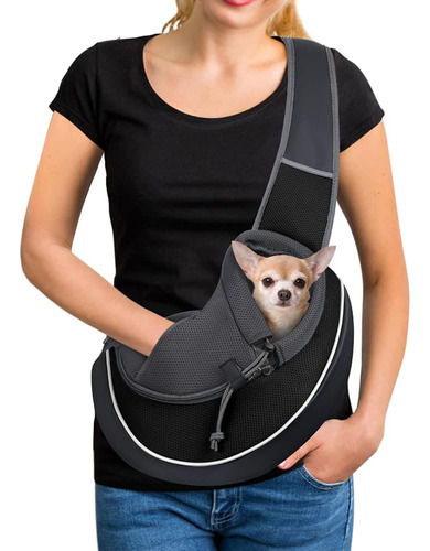 Yudodo Pet Dog Sling Carrier Mesh Hand Free Ajustable Dog Sa