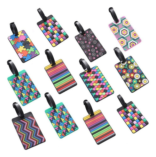 12 Etiquetas De Equipaje Adorables Etiquetas De Bolsa De Via