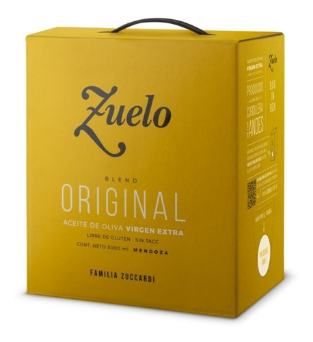 Aceite De Oliva Zuelo De Zuccardi X 5 Litros Bag In Box