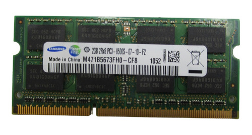 Memoria Ram Samsung 2gb 2rx8 Pc3 8500s 07-10-f2 Ddr3 