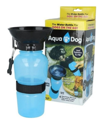 Botella Bebedero Dispensador Agua Para Mascota Perro 580ml