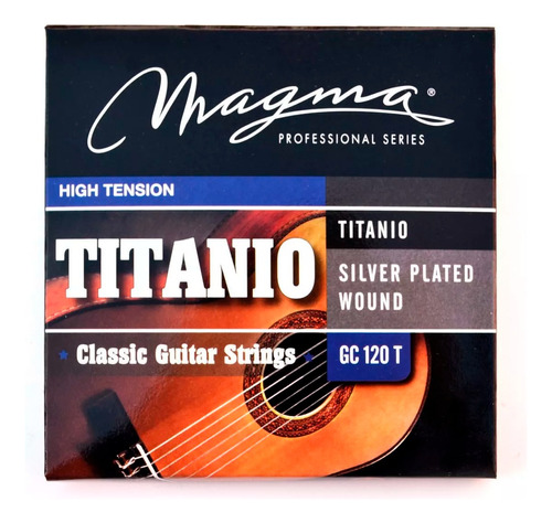 Encordado Guitarra Criolla Magma Titanium Gc120t Tens Alta