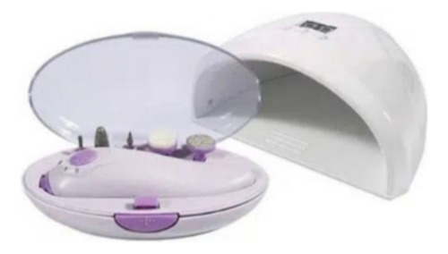 Kit 2 En 1 Manicura Secador De Uñas Led Set Limpieza