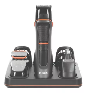 Afeitadora y cortadora de pelo Philco Grooming Kit 5 en 1 CB8870PN negra 220V