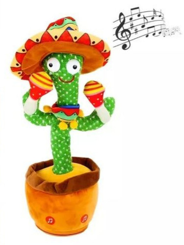Cacto Dançante E Falante Toca Música Repete A Fala Brinquedo