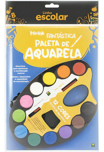 Linha Escolar Minha Fantástica Paleta De Aquarela, De Todolivro. Editora Brasileitura, Capa Mole, Edição 1 Em Português, 2023