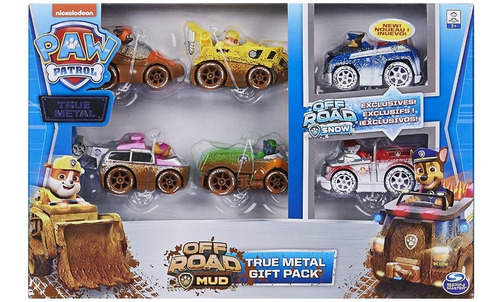 Carros Colección Paw Patrol True Metal Off Road Mud X 6