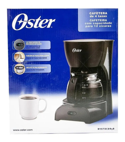 Cafetera Oster 4 Tazas Bvstdcdr5b | Envío gratis