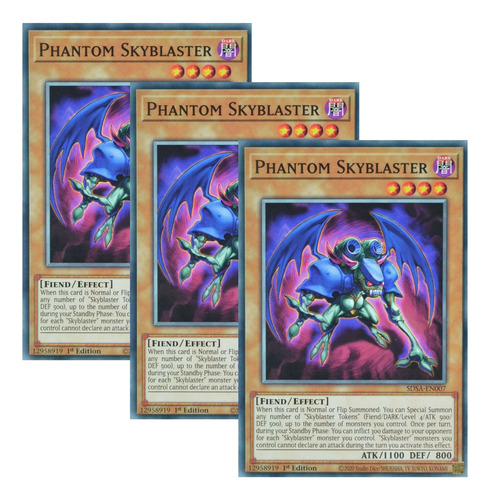 Yugioh! X3 Phantom Skyblaster (común) Tercia Phantom Skyblaster Inglés (Usado)