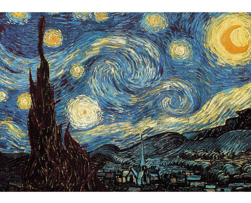 Beiwo Vincent Van Gogh - Rompecabezas De Noche Estrellada, R