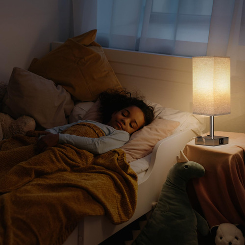 Lámpara De Noche For Dormitorio Con Bombilla Y Luz De