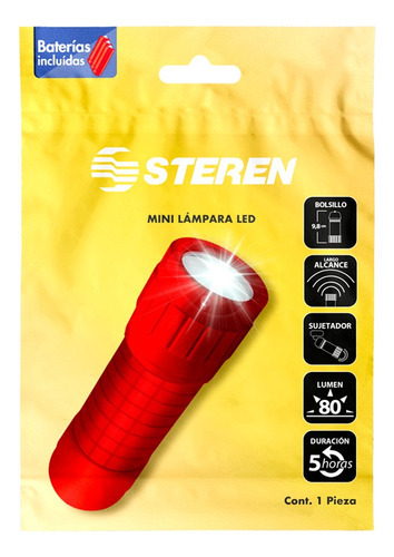 Mini Lampara Led Steren 1 Pza Color de la luz Blanco neutro