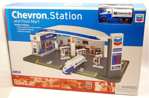 Estuche De Juego De Estaci&oacute;n De Servicio Chevron De .