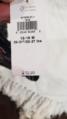 Imagen 4 de 4 de Short Old Navy Talla 12-18 Meses