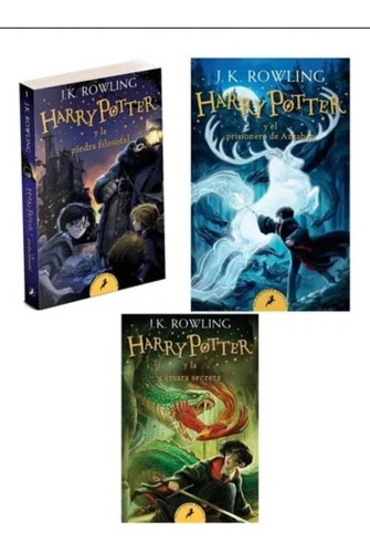 Harry Potter /tomos 1 2 Y 3 - J K Rowling. - Pack X3 Libros.