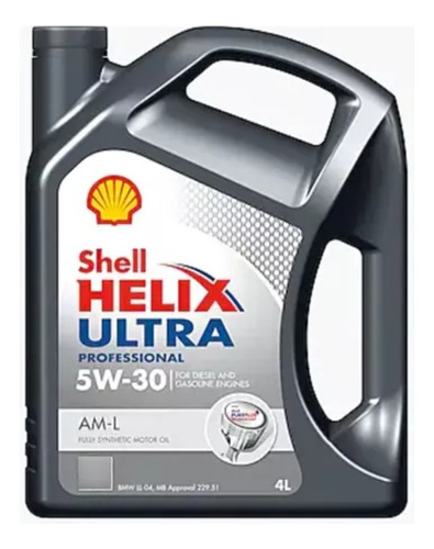 Aceite Shell Helix Ultra Pro Am-l 5w30 Sintetico 4 L