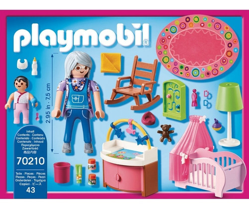 Playmobil Dollhouse 70210 - Guarderia Dormitorio De Bebe