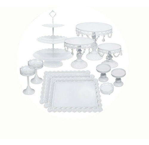 Set De Bases Decorativas Para Mesa De Postres 12 Piezas