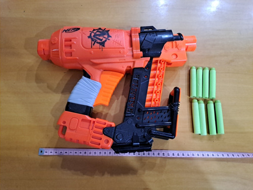 Pistola Nerf Nailbitter Con 8 Municiones