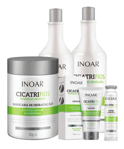 Kit Inoar Cicatrifios 5 Produtos+botox Wh Maria Escandalosa