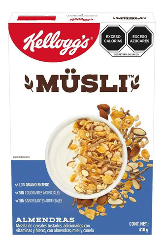 Cereales Kellogg's Müsli Con Almendras 1 Caja De 410g