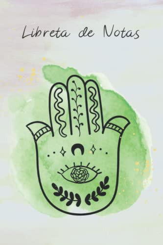 Libreta Rayada - Ilustracion Simbolo Mano De Fatima - Talism