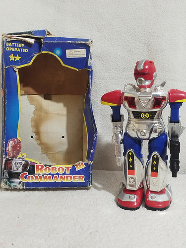 Juguete Robot Comander De 27cm (detalles) Suena Y Se Mueve. Robot Commander Varios (Usado)