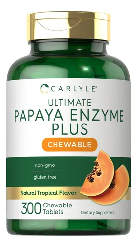 comprar Suplemento masticable con enzimas de papaya Carlyle, 300 tabletas