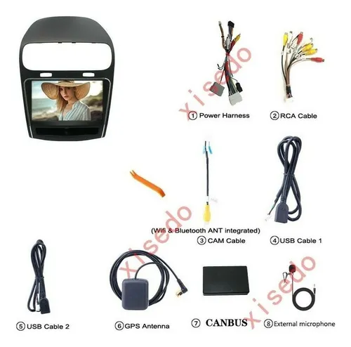 Estéreo Dodge Journey Freemont Android Bluetooth Gps Carpaly