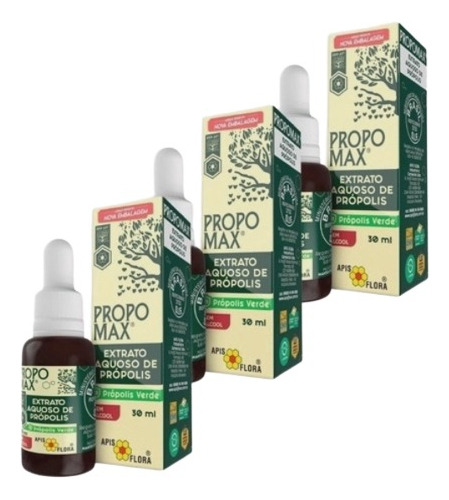 Kit 3 Extrato Própolis Verde Propomax Sem Alcool - Apisflora