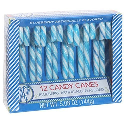 Blueberry Bastones De Caramelo - 12 Recuento De Greenbrier