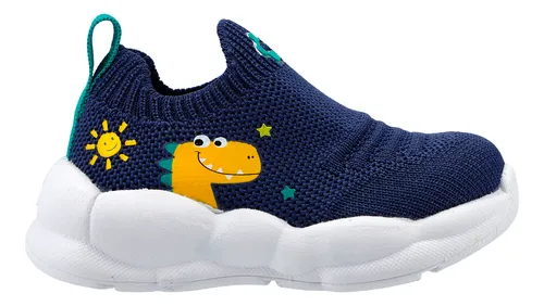 Tenis Charly Casual Babar Relax Beb Azul Meses sin intereses