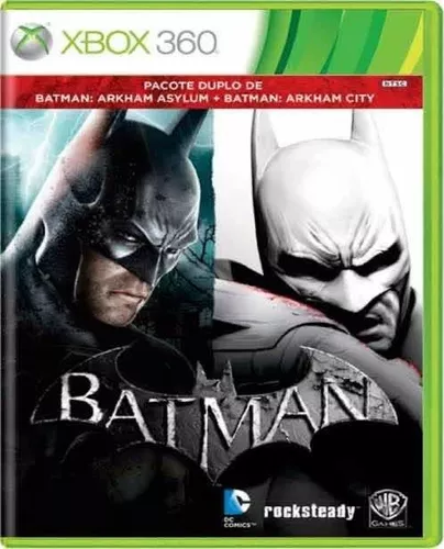 Jogo Batman Arkham Asylum + Arkham City Xbox 360 Lacrado