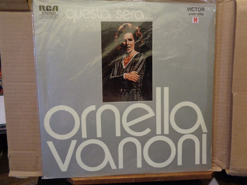 Ornella Vanoni Questa Sera Disco Lp Vinilo  H Pop