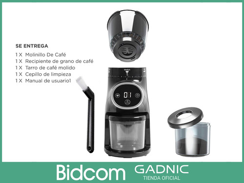 Imagen 8 de 10 de Molinillo De Cafe Electrico Profesional Gadnic 2 En 1