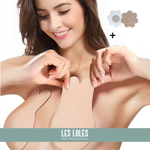 Imagen 2 de 8 de Combo Corpiño Conejito P/ Vestido Talles S A Xxl + Pezoneras