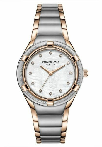 Reloj Mujer Kenneth Cole Classic Tone Mother Of Pearl Inox K