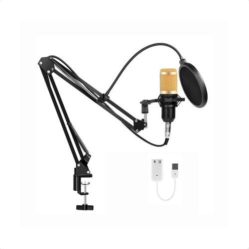 Kit Microfono Estudio Condensador Profesional Con Brazo